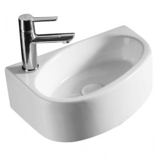 Раковина угловая Azario 42х29х14 фаянс, цвет Белый (AZ4519A)